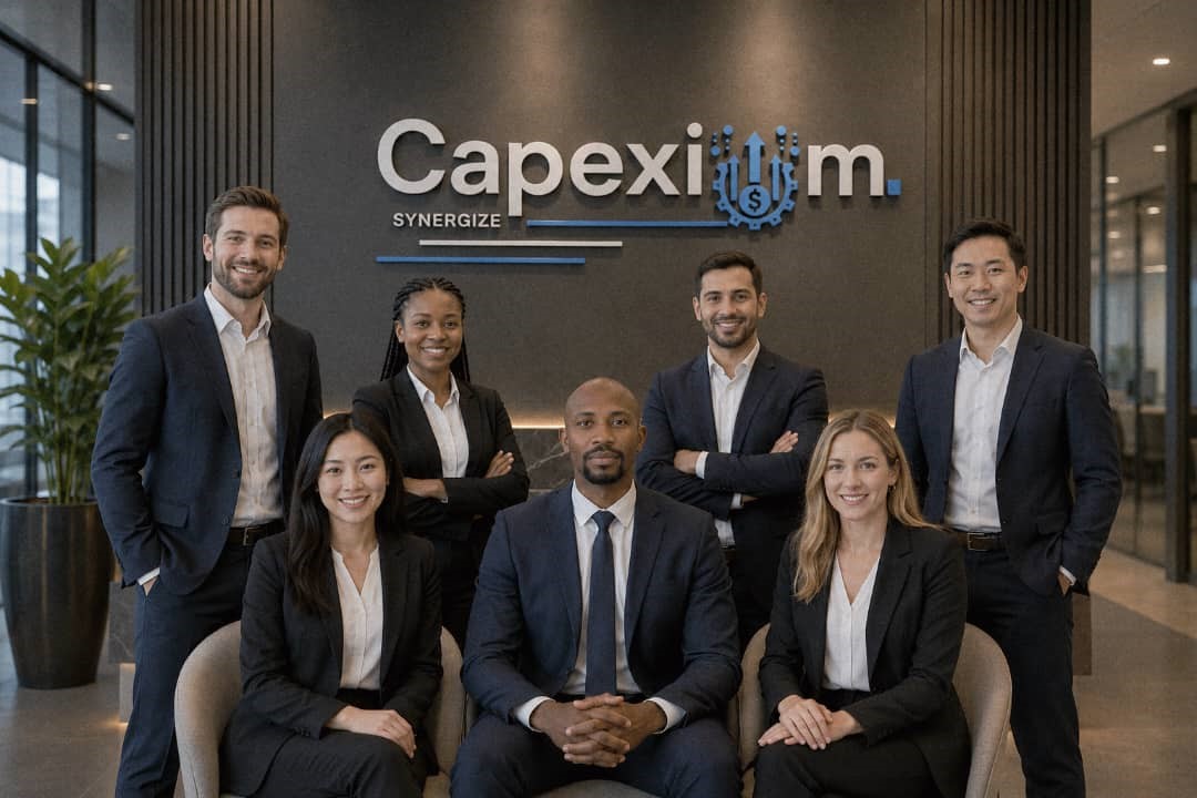 Capexium professional team representing a global private-market marketplace